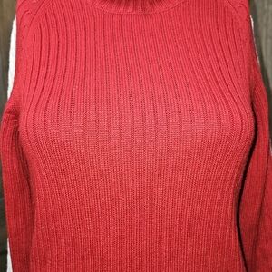 Bogner Vibrant Red Women's Turtleneck Sweater